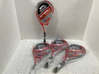 4 X SLAZENGER SMASH JUNIOR 25 TENNIS RACKETS: LOCATION - G7