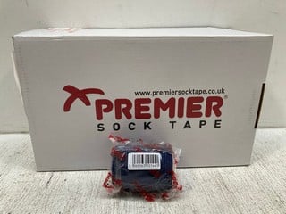 BOX OF PREMIER SOCK TAPES IN NAVY - SIZE: 7.5 CM x 4.5 M: LOCATION - G 12