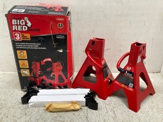 BIG RED JACKS 3 TONNE JACK STANDS WITH DOUBLE LOCK: LOCATION - G 13