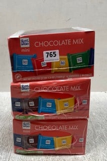 3 X BOXES OF RITTER SPORT CHOCOLATE MIXES TO INCLUDE CORNFLAKES FLAVOUR - BBE: 31/08/2024: LOCATION - G 14