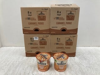 4 X BOXES OF QUAKER CARAMEL FUDGES - BBE: 07/09/2024: LOCATION - G 15