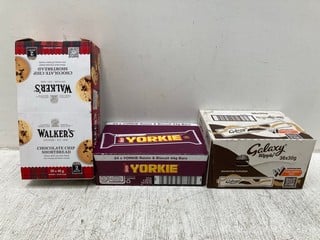 3 X BOXES OF SWEETS TO INCLUDE YORKIE RAISIN & BISCUIT BARS - BBE: SEPTEMBER 2024: LOCATION - G 15