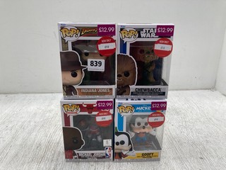 4 X POP! FIGURES TO INCLUDE STAR WARS CHEWBACCA: LOCATION - F 16