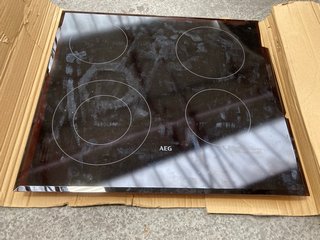 AEG 60CM CERAMIC HOB: MODEL HK624010FB - RRP £255: LOCATION - BR9