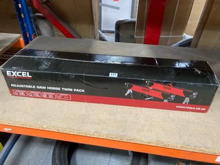 EXCEL HEAVY DUTY ADJUSTABLE SAW HORSE TWIN PACK: LOCATION - BR12