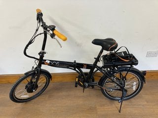 (COLLECTION ONLY) EBIKE QDOS INFUSION FOLDING ELECTRIC BIKE IN BLACK RRP - £699: LOCATION - B6