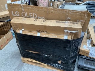 (COLLECTION ONLY) 4 X PALLETS OF ASSORTED TV'S WITH PCB REMOVED SPARES & REPAIRS: LOCATION - A1