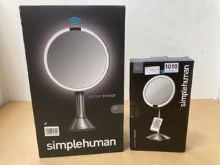 SIMPLE HUMAN SENSOR MIRROR RRP £199 TO INCLUDE SIMPLE HUMAN MINI SENSOR MIRROR: LOCATION - AR2