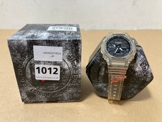 CASIO G-SHOCK WATCH IN CLEAR PLASTIC: LOCATION - AR2