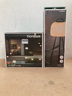 2 X ASSORTED LIGHTING ITEMS TO INCLUDE NORDLUX SIMPLE TWIST MOUNTING LAMP: LOCATION - AR5