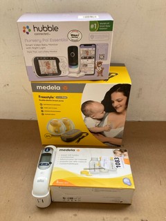 QTY OF ASSORTED ITEMS TO INCLUDE HUBBLE NURSERY PAL ESSENTIAL BABY MONITOR: LOCATION - AR6