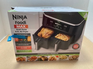 NINJA FOODI MAX DUAL ZONE 9.5 LITRE AIR FRYER IN BLACK: LOCATION - AR8