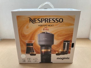 NESPRESSO MAGIMIX VERTUO NEXT COFFEE MACHINE IN BLACK AND WHITE: LOCATION - AR9