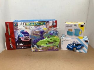 QTY OF ASSORTED KIDS TOYS TO INCLUDE JOHN LEWIS & PARTNERS MY FIRST REMOTE CONTROL CAR: LOCATION - A8T