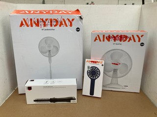 QTY OF ASSORTED JOHN LEWIS & PARTNERS ITEMS TO INCLUDE ANYDAY 12'' DESK FAN: LOCATION - A8T