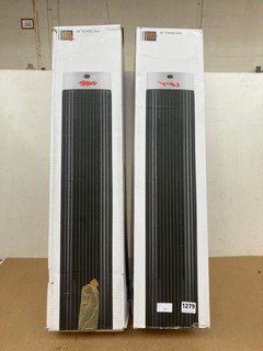 2 X JOHN LEWIS & PARTNERS 30'' TOWER FANS: LOCATION - A8T