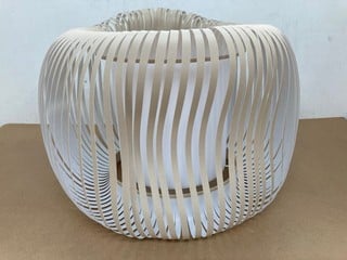 JOHN LEWIS & PARTNERS LARGE RIBBED LIGHT SHADE IN NATURAL: LOCATION - A8T