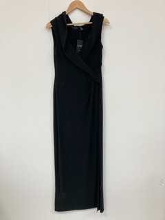 RALPH LAUREN WOMENS LEONIDAS GOWN IN BLACK - SIZE UK 14 - RRP £259: LOCATION - A7T