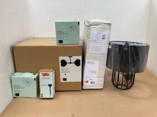 6 X ASSORTED JOHN LEWIS & PARTNERS LIGHTING TO INCLUDE 2 X SET OF 3 OUTDOOR SPARKLE HANGING LIGHTS: LOCATION - A7T