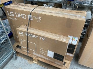 (COLLECTION ONLY) PALLET OF ASSORTED TV'S TO INCLUDE 50'' SONY X9 S 4K FULL ARRAY LED TV - MODEL NO. 50X90SU - MAINBOARD REMOVED: LOCATION - A8