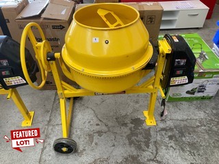 CEMENT MIXER IN YELLOW MODEL : CCM125D RRP £301: LOCATION - A1