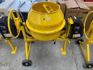 CEMENT MIXER IN YELLOW MODEL : CCM125D RRP £301: LOCATION - A1