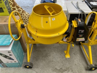 CEMENT MIXER IN YELLOW MODEL : CCM125D RRP £301: LOCATION - A1