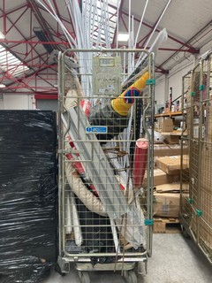 PALLET OF ASSORTED ITEMS TO INCLUDE SMALL YELLOW TRAFFIC CONES ( CAGE NOT INCLUDED ): LOCATION - A5 (KERBSIDE PALLET DELIVERY)