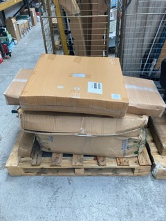 PALLET OF ASSORTED ITEMS TO INCLUDE LUGGAGE RACK: LOCATION - A4 (KERBSIDE PALLET DELIVERY)