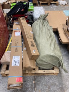 PALLET OF ASSORTED ITEMS TO INCLUDE RAM ONLINE 45CM ROTARY AIRER: LOCATION - A4 (KERBSIDE PALLET DELIVERY)