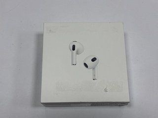 APPLE AIRPODS (3RD GENERATION) WIRELESS EARPHONES (ORIGINAL RRP - £179) IN WHITE: MODEL NO A2564 A2565 A2566 (WITH BOX) [JPTM122023]