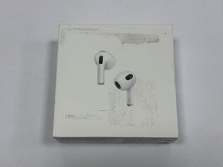 APPLE AIRPODS (3RD GENERATION) WIRELESS EARPHONES (ORIGINAL RRP - £179) IN WHITE: MODEL NO A2564 A2565 A2566 (WITH BOX) [JPTM121998]