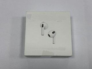 APPLE AIRPODS (3RD GENERATION) WIRELESS EARPHONES (ORIGINAL RRP - £179) IN WHITE: MODEL NO A2564 A2565 A2897 (WITH BOX) [JPTM122010]