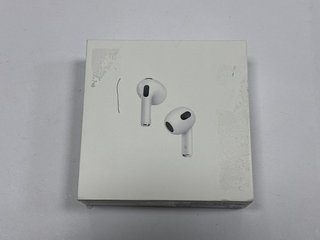 APPLE AIRPODS (3RD GENERATION) WIRELESS EARPHONES (ORIGINAL RRP - £179) IN WHITE: MODEL NO A2564 A2565 A2897 (WITH BOX) [JPTM122003]