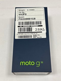 MOTOROLA MOTO G32 64 GB SMARTPHONE IN SATIN SILVER: MODEL NO XT2235-2 (WITH BOX & ALL ACCESSORIES) [JPTM121912]