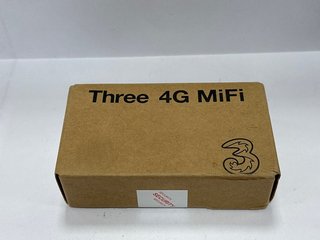 THREE 4G MIFI MINI WI-FI IN BLACK: MODEL NO MW63V3 (WITH BOX & CHARGER CABLE) [JPTM122090]