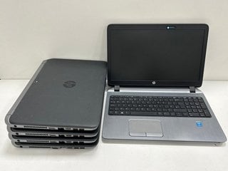 5X HP PROBOOK 450 G2 LAPTOPS: MODEL NO HSTNN-C82C (UNIT ONLY, NO HDD/SSDS INSTALLED) [JPTM122193]