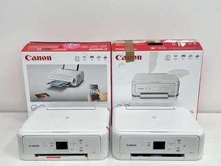 QTY OF 2 CANON PIXMA TS5151 ALL-IN-ONE PRINTERS IN WHITE. [JPTM122142]