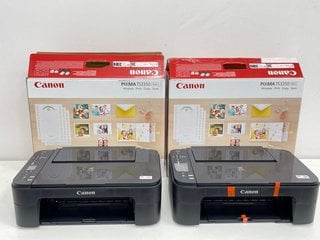 QTY OF 2 CANON PIXMA TS3350 ALL-IN-ONE PRINTERS IN BLACK. [JPTM122166]