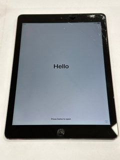 APPLE IPAD AIR 32 GB TABLET WITH WIFI IN SPACE GREY: MODEL NO A1474 (UNIT ONLY) [JPTM122145]