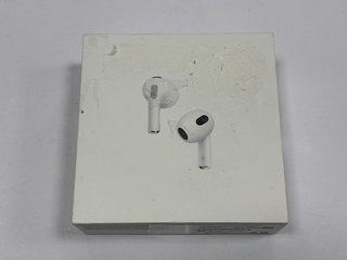 APPLE AIRPODS (3RD GENERATION) WIRELESS EARPHONES (ORIGINAL RRP - £179) IN WHITE: MODEL NO A2564 A2565 A2566 (WITH BOX) [JPTM122001]