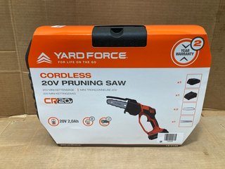 YARDFORCE CORDLESS 20V PRUNING SAW: LOCATION - G14