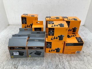 QTY OF 6V AIR PUMPS TO INCLUDE 2 X 12V POWER SOCKETS: LOCATION - E10