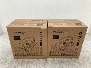 2 X PARADIGM H65-R V2 6-1/2" IN-CEILING SPEAKER - COMBINED RRP: £345.97: LOCATION - E10