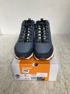 TIMBERLAND WINDSOR TRAIL MID WATERPROOF HIKING BOOT IN NAVY SIZE UK 9.5: LOCATION - E12