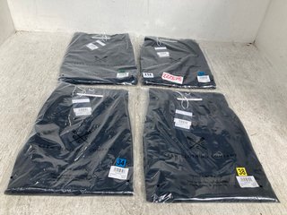 4 X ASSORTED MENS CLOTHING TO INCLUDE CREW CLOTHING COMPANY SLIM CHINO IN NAVY SIZE 34R: LOCATION - E12