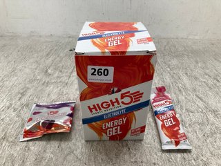 QTY OF HIGH 5 ENERGY GELS - BBE: 07.2025: LOCATION - E14