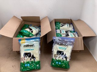 2 X MILFRESH SILVER/GOLD POUCH PACK GRANULATED MILK BLEND - BBE: 05.2025: LOCATION - E16