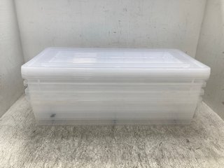 ADEXA 34L PLASTIC STORAGE BOXES: LOCATION - E17