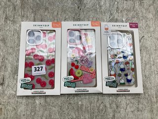 3 X SKINNY DIP PHONE CASES TO INCLUDE CHERRIES CLEAR CASE FOR IPHONE 13 PRO MAX: LOCATION - E17